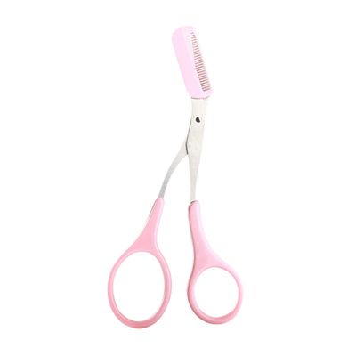 Eyebrow Scissors With Comb, Eyebrow Trimmer For Men, Stainless Steel Trimmer Scissor, With Comb For Facial Hair Removal, Grooming Shaping Shaver, Cosmetic Makeup Access Kits