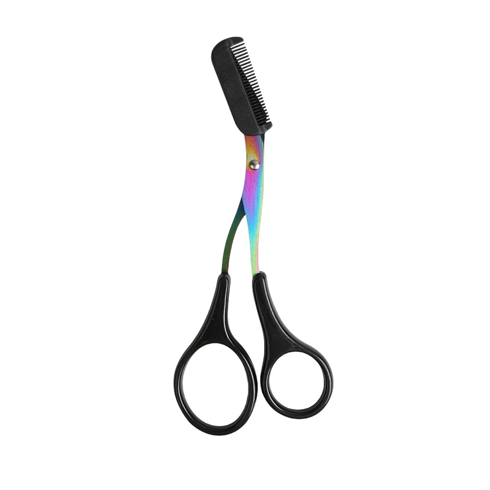 Eyebrow Scissors For Women, Eyebrow Trimmer Scissors, Stainless Steel Professional Trimmer, Women Men 2 In 1 Professional Scissor With Comb Cutter Hair Removal