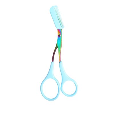 Eyebrow Scissors For Women, Eyebrow Trimmer For Men, Brow Trimmer With Comb Trimming Kits, Nonslip Eye Brow Trimmer, Scissors Makeup Tool Salon Grooming