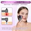Blackhead Remover,5 Suction Heads, 3 Adjustable Levels Red view 3