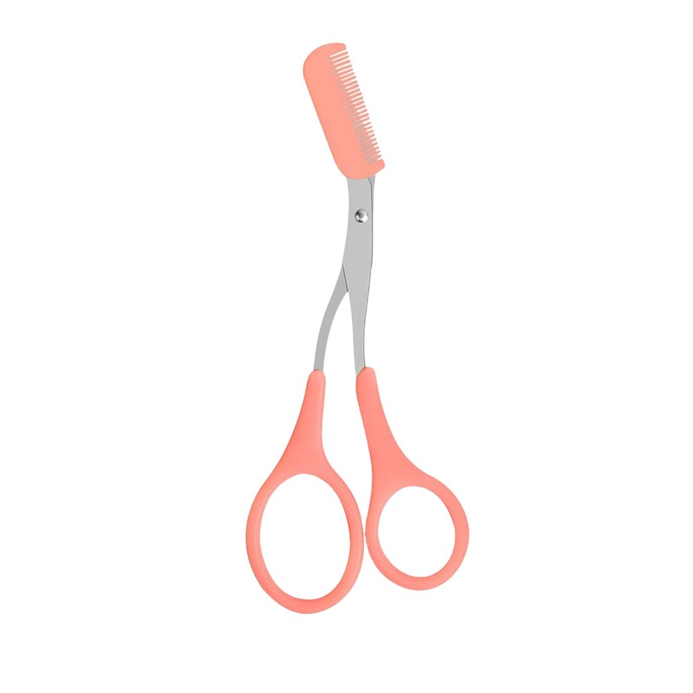 Eyebrow Scissors For Women, Eyebrow Trimmer For Men, Brow Trimmer With Comb Trimming Kits, Nonslip Eye Brow Trimmer, Scissors Makeup Tool Salon Grooming
