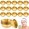 Teenyyou 18 Pcs 3.23 in Face Mask Mixing Bowl, Stainless Steel, Gold view 1