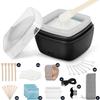 Nose Wax Kit Men, Nose Ear Hair Waxing Kit for Men and Women with 120g Wax, 65 Sticks, Nose Ear Hair Removal Kit, USB Fast Heat, Smart Constant Temp, Multi-Accessories, Black view 1