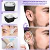 Nose Wax Kit Men, Nose Ear Hair Waxing Kit for Men and Women with 120g Wax, 65 Sticks, Nose Ear Hair Removal Kit, USB Fast Heat, Smart Constant Temp, Multi-Accessories, Black view 2