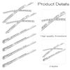 12 Pieces Rhinestone Bobby Pins for Women, Decorative Silver Hair Clips Crystal Shiny X Shaped Barrettes Metal Diamond Bling Hair Accessories for Women Girls Wedding Prom Party view 3