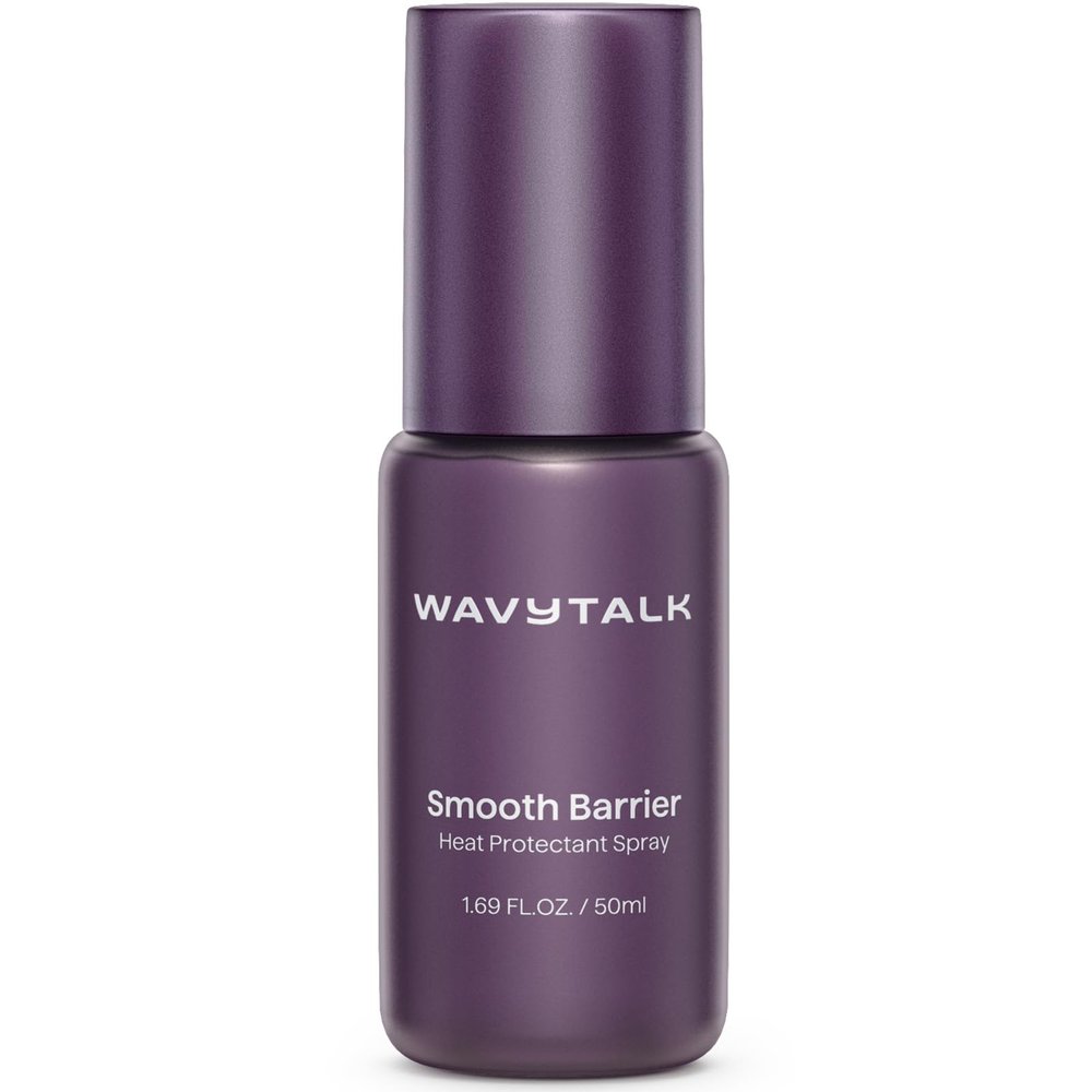 wavytalk Smooth Barrier Heat Protectant Spray for Hair, Thermal Protection Spray for All Hair Tools to Smooth&Hydrate, Up to 450 Protection, Damage Repair&Frizz Control, 1.69 Fl Oz
