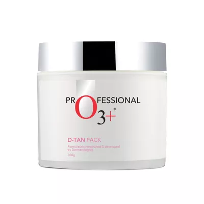 03++ D-TAN Face Pack for Tan Removal, with Lactic Acid, Pea & Mint Extract, All Skin Types, 300g