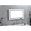 32 * 24 LED Lighted Bathroom Wall Mounted Mirror with High Lumen+Anti-Fog Separately Control+Dimmer Function (White) view 1