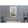 32 * 24 LED Lighted Bathroom Wall Mounted Mirror with High Lumen+Anti-Fog Separately Control+Dimmer Function (White) view 4