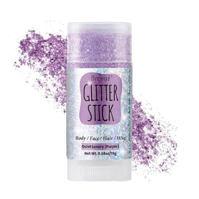 Brzeaf Fairy Costume Body Face Glitter, Shimmery&Long Lasting, Waterproof Chunky Glitter for Face/Body/Hair/Eyes, Singer Concert Music Rave Festival