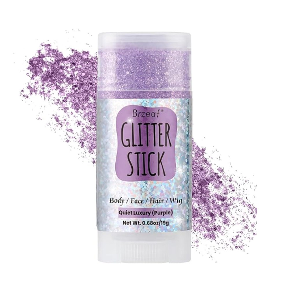 Brzeaf Fairy Costume Body Face Glitter, Shimmery&Long Lasting, Waterproof Chunky Glitter for Face/Body/Hair/Eyes, Singer Concert Music Rave Festival
