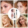 Eyebrow Glue Gel Clear - Brow Setting Gel, Waterproof Fixer | Long Lasting Sculpting Formula for Natural Look, No Flake Tamer Liquid for Makeup Styling Lamination Hold Day Wear Brow Control view 4