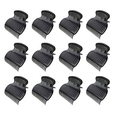 12 Pcs Salon Hot Roller Hair Clips Insulation Claw Curler Replacement Clamp For Women Girls Hairdressing Hair Section Styling Tools Accessories