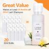 AuReve Lash Shampoo Concentrate 100ml Lash Extension Cleanser Oil-Free Eyelash Extension Shampoo with Salon Home Care -Makes 20 Bottles 60ml Eyelash Cleaner,Ice Cream view 3