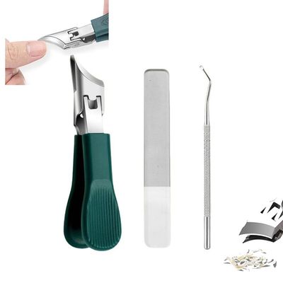 2025 Upgraded Premium 3-Piece Eagle Beak Nail Clipper Set|Large Opening Anti-Splash|Thick Hard Manicur|Slanted Ingrown Toenail Fingernails Clipper for Men,Women,Seniors (5Sets(Buy 3 get 5))