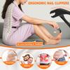 2025 Toenail Clippers for Thick Toenails for Seniors, Angled Head Large Toe Nail Clippers Set for Men, Heavy Duty Ingrown Toenail Clippers with Long Handle, Ultra Sharp Slanted Nail Cutter Wide Jaw view 3