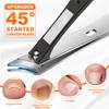 2025 Toenail Clippers for Thick Toenails for Seniors, Angled Head Large Toe Nail Clippers Set for Men, Heavy Duty Ingrown Toenail Clippers with Long Handle, Ultra Sharp Slanted Nail Cutter Wide Jaw view 4