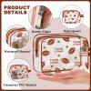 16PCS Football Gift Bags - Football Team Cosmetics Bag,PVC Clear Portable Makeup Bags Organizer,7 x 5.5 x 1.7 '' Waterproof Sport Zippered Toiletry Carry Pouch for Football Coach Travel Party Supplies view 2