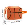 16PCS Basketball Cosmetic Bag - Waterproof Basketball Clear PVC Travel Bag,Basketball Gift Accessories Bags Goodie Snack Makeup Bag,Toiletry Zipper Pouch Organizer,Basketball Team Gifts for Player view 3