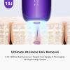 IPL Laser Hair Removal Device For Women: Permanent Hair Removal With Ice-Cooling Care Function, to 999,999 Flashes Nearly Painless & Long-Lasting Results For Fast Full Body, Holiday Gifts Purple view 4