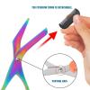 Eyebrow Ra Zors, Eyebrow Trimmer,Eyebrow Scissors With Comb,No-Slip Cutter Eye Brow Ra Zors,Eye Brow Shaper Trimming Scissors Makeup Tool view 4