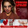 JAYUWE 7 PCS Halloween Fake Blood Spray Makeup Kit - Fake Blood 2.1oz X4 + Coagulated Blood Gel 1.41oz + Soap + Sponge, Washable Blood Paint for Clothes SFX Makeup Vampire Accessories, Dark & Fresh view 3