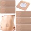 CTEAKOP 50 Pcs Castor Oil Belly Button Patch, Castor Oil Patches Belly Button, Pearlescent Film Pack Wrap, Pack for Stomach, Waist, Neck - Beige, Square (7x7cm) view 1