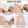 CTEAKOP 50 Pcs Castor Oil Belly Button Patch, Castor Oil Patches Belly Button, Pearlescent Film Pack Wrap, Pack for Stomach, Waist, Neck - Beige, Square (7x7cm) view 4