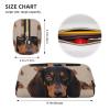LPSRTWE Leather Pencil Case Cute Zipper Pencil Pouch Aesthetic Pen Bag Dachshund Dog Cosmetic Makeup Bag for Men Women view 3