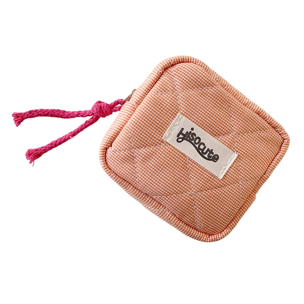 jiahesuw Makeup Bag for Purse,Preppy Cosmetic Pouches Purse,Travel Coin Pouches Sanitary Napkin Storage Bag Makeup Organizers