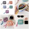 jiahesuw Makeup Bag for Purse,Preppy Cosmetic Pouches Purse,Travel Coin Pouches Sanitary Napkin Storage Bag Makeup Organizers view 2