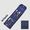 Blue Pro Manicure - 18-Pc Stainless Steel Nail Clipper Set | -Grade Paronychia Treatment Tools,10 Peices in Set view 2