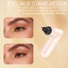 2 pieces Wing Eyeliner Stamp & Liquid Eyeliner Pen - Double-Ended, Waterproof, Smudge-proof, Quick Makeup Tool for Women - Ideal Gift for Beginners view 2