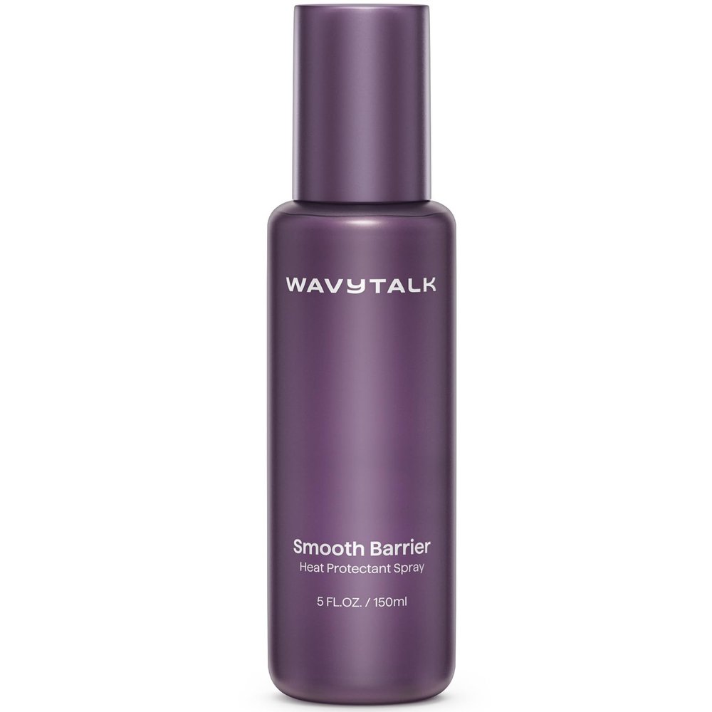 wavytalk Smooth Barrier Heat Protectant Spray for Hair, Thermal Protection Spray for All Hair Tools to Smooth&Hydrate, Up to 450 Protection, Damage Repair&Frizz Control, Lightweight Formula, 5 Fl Oz