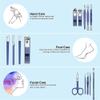 7/10/12/18-Pc Salon Manicure Sets - Stainless Steel Pedicure Tools w/Travel Case | from Basic to Complete Collections,10pcs view 4