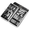21-Piece Medical Pedicure System - Stainless Steel Paronychia Nippers Set | Doctor-Recommended Ingrown Nail Treatment,Black 21 pcs view 1