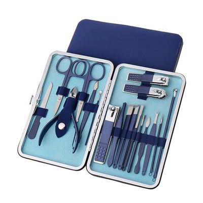 7/10/12/18-Pc Salon Manicure Sets - Stainless Steel Pedicure Tools w/Travel Case | from Basic to Complete Collections,18PCS