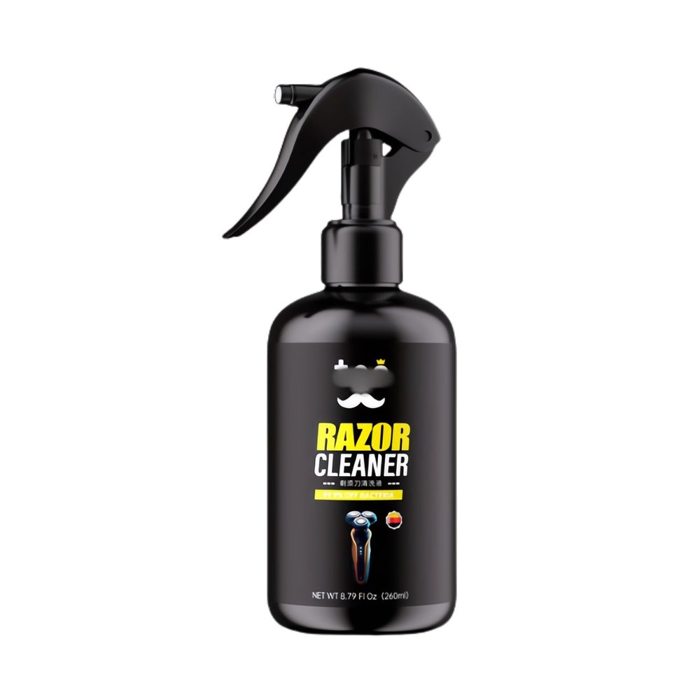 XXUSNTUK 260ml (8.79 FL OZ) Men's Shaver Cleaning Solution, Compatible for Braun. Compatible for Philips. Compatible for Panasonic. Suitable for 90% Electric Shavers(1 Bottle)