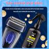 XXUSNTUK 260ml (8.79 FL OZ) Men's Shaver Cleaning Solution, Compatible for Braun. Compatible for Philips. Compatible for Panasonic. Suitable for 90% Electric Shavers(1 Bottle) view 3