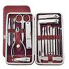 19-Pc Home Podiatry Kit - Stainless Steel Ingrown Nail Clippers | Care Tools,red view 1
