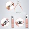 11-Pc Travel Pro Manicure Kit - Stainless Steel Toe Clippers w/Scissors & Tweezers | Compact Case Included,T1 view 3