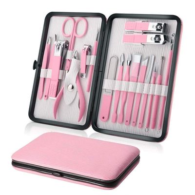 18-in-1 Multifunction Set - Stainless Steel Nail & Eyebrow Tools | Salon-Grade Manicure/Pedicure Care Kit,18 Pieces in Set 03