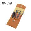4/12/16-Pc Portable Hook Set - Stainless Steel Nail Cutters & Pedicure Scissors | Compact Travel-Friendly Manicure Tools,4Pcs,Y view 2