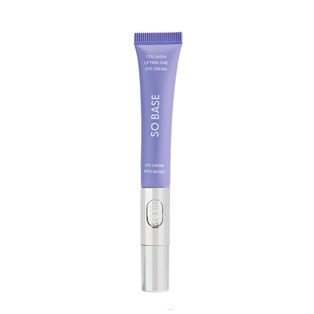SO BASE Collagen Firming Eye Cream with Built-in Vibration Applicator (0.5 fl.oz)