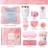 11-Piece Luxury Gift Set for Women - Birthday Gifts, Get Well Soon, Spa Self Care Package with Flannel Blanket, Scented Candle, Tumbler & More view 2
