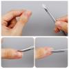 3PCS Cuticle Pusher Tool, Professional Stainless Steel Dual-Ended Cuticle Remover & Spoon Nail Cleaner for Manicure Pedicure, Cuticle Removal Gel Polish Prep Nail Art Tools (Silver) view 4