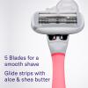 Flamingo Razors for Women, 1 Razor (Flamingo Pink) Handle and 1 Razor Blade Refill view 2