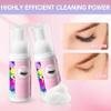 Buqikma Lash Cleaning Kit - 2PCS Lash Shampoo Eyelash Wash Kit with Fan Dryer Rinse Bottle for Eyelash Extensions Cleanser Mascara Remover Cleaning Brush for Lashes Extension Cleaner at Home Salon view 2