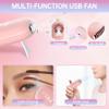 Buqikma Lash Cleaning Kit - 2PCS Lash Shampoo Eyelash Wash Kit with Fan Dryer Rinse Bottle for Eyelash Extensions Cleanser Mascara Remover Cleaning Brush for Lashes Extension Cleaner at Home Salon view 4