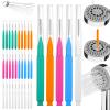 40 Pcs Shower Head Cleaner Small Gaps Hole Anti-Clogging Shower Head Cleaning Brush Showerhead Cleaner Picks Tiny Nozzle Functional Unclogger Anti-Clogging Cleaning Brush For Bathroom Gap Nozzle Slot view 1